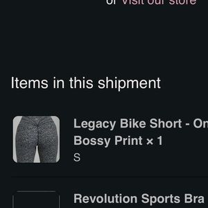 BuffBunny bike short - Bossy Print black